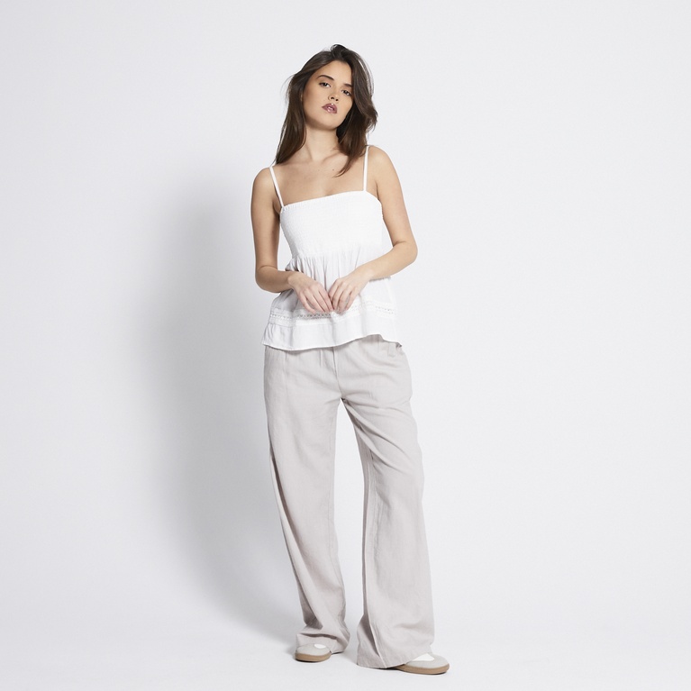 Smock top "Blanche" White